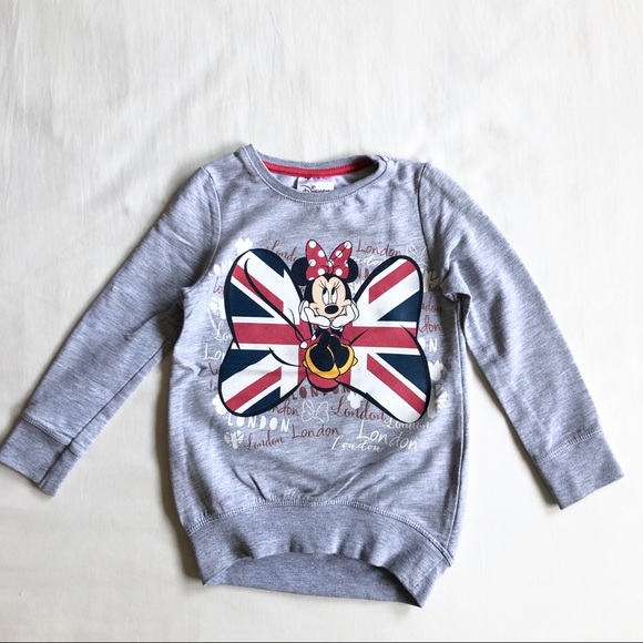 Disney Little Girl Gray Minnie Sweatshirt 2T - Picture 2 of 9